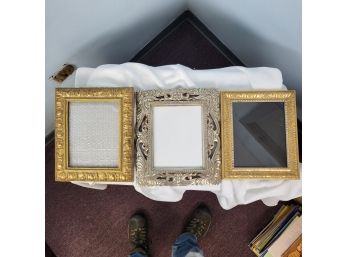 Lot Of Three Silver And Gold Frames