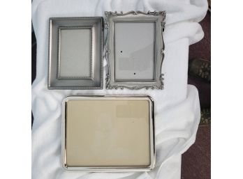 Lot Of 3 Silver Frames