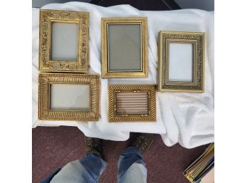 Lot Of 5 Gold Frames