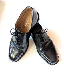 Men's Oxford Style Shoes Size 10 M - J Murphy Brand Black Lace Up Italian