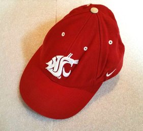 WSC Washington State College Cougars Sports Ball Cap - Red