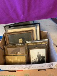 Box Lot  Of 12 Framed Prints And Photos