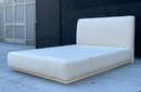 Upholstered Platform Bed, Queen Size, Circa 1970's
