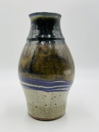 Hand Thrown Ceramic Vase, Signed