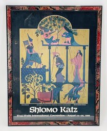 Shlomo Katz Exhibition Lithograph Poster From The Passover Portfolio, 1986