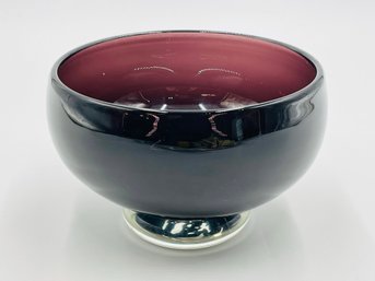 Correia Art Glass Bowl, Signed & Dated 2000