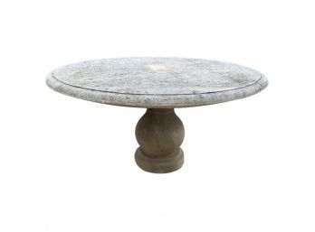 Large Limestone Pedestal Table By Treillage LTD