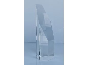 Slant Cut Crystal Tower Obelisk, New In The Box