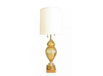 Murano Glass Lamp By Seguso For Marbro Lighting