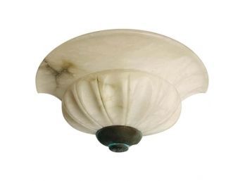Italian Alabaster Wall Sconce With Bronze Accents