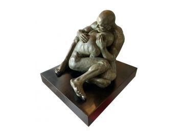 LOVE, Bronze Sculpture By Norma Goldberg Dated 77