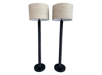 Pair Of MONTCLAIR FLOOR LAMPS By PALECEK