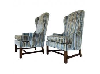 Pair Of Wingback Chairs By Gabberto-Harden Furniture