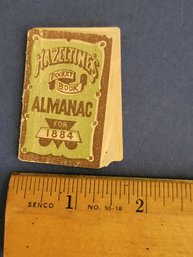 1884 Hazeltine's Miniature Almanac With All Sorts Of References And Information A Miniature Gem
