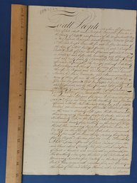 1733 Important Building And Land Sale In Boston On Hull Street By Burrell Shipwright Witnessed By Procter