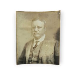 Antique Photograph Of Teddy Roosevelt - Original Paper On Board
