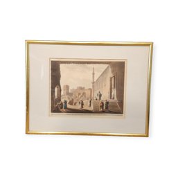 Antique Print 'Ruins In The Castle Of Cairo' By Bowyer Historic Gallery, Pall Mall, 1802 - Framed - Very Rare