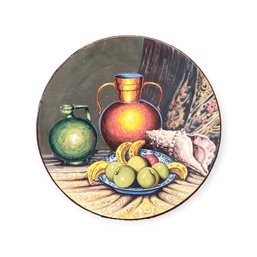 Vintage Hand-Painted Decorative Plate - Made In Spain