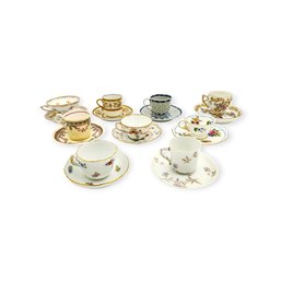 Lot Of 9 Fine Porcelain Teacup And Saucer Sets