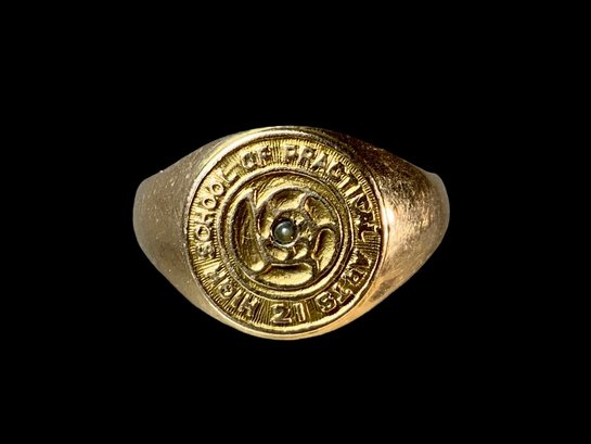 1921 Boston High School 14K Ring
