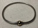 Sterling And 14K Cape Cod Or Style Bracelet