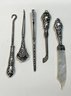 Victorian Vanity Tool Set Sterling Repousse