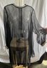 Sheer Baby Doll Dress With Rhinestone Collar And Cuffs (as Is)