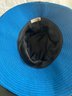 Vintage Women's Silk Velvet Midnight Blue Hat With Bright Blue  Interior