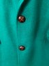 Men's Vintage Emerald Green Wool Sporting Jacket With Leather Buttons