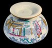Large Antique Serving Bowl Transferware Decorated Chinoiserie