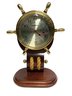 Howard Miller Britannia Table Top Ship Wheel Clock Nautical Theme Quartz