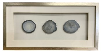 Slabs Of Agate In Shadowbox Frame