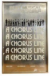 1970s A Chorus Line Broadway Musical Original Poster