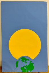1960s Minimalist Poster Earth And Sun