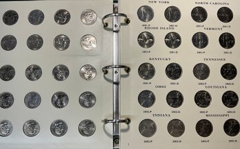 45 States Commemorative Quarters 1999-2008 In Binder