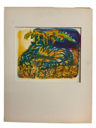 1960s Colorful Silkscreen Type Print