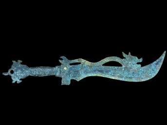 Bronze Dragon Sword Han Dynasty Style  Reproduction