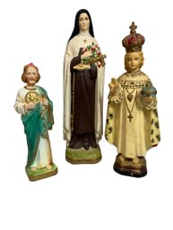 Trio Of Vintage Religious Statues