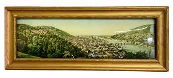 Antique Panorama Photo Under Bubble Glass