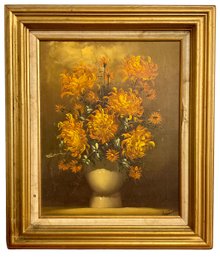 Vintage Floral Oil Painting Signed Grimmer?