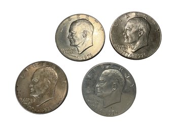 (4) 1776-1976 Centennial Ike Dollars