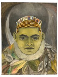 1965 Oil Painting Of Green Man By Kent Miller