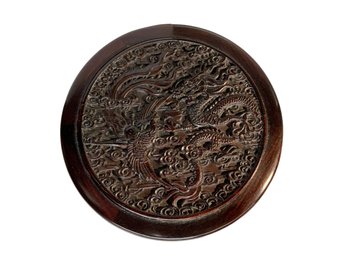 Carved Vintage Or Antique Wooden Chinese Dragon Box