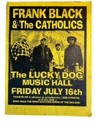 Frank Black And The Catholics Concert Poster Pixies Front Man Lucky Dog Music Hall