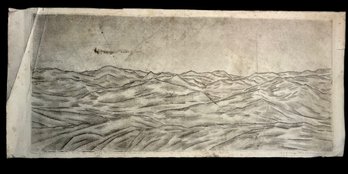Antique Etching Of Mountains By Ludwig Mestler Psalm 36,7