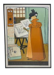 Framed French Art Nouveau Poster Reproduction Vente DEstampes By Van Ryssel Berghe