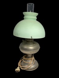 Antique Electrified Rayo Oil Lamp