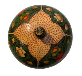 Hand Painted Lacquer Ware Lidded Box
