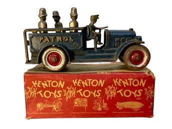 Antique Kenton Toys Police Patrol Car With Original Box