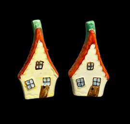 Crooked Little House Antique Salt And Pepper Shakers